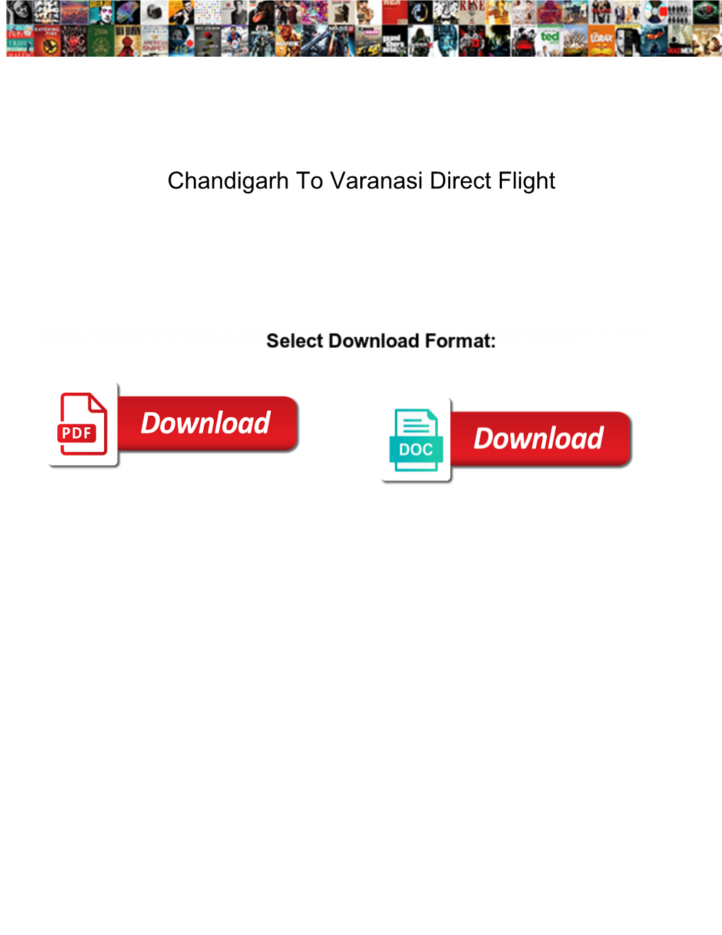 Chandigarh to Varanasi Direct Flight