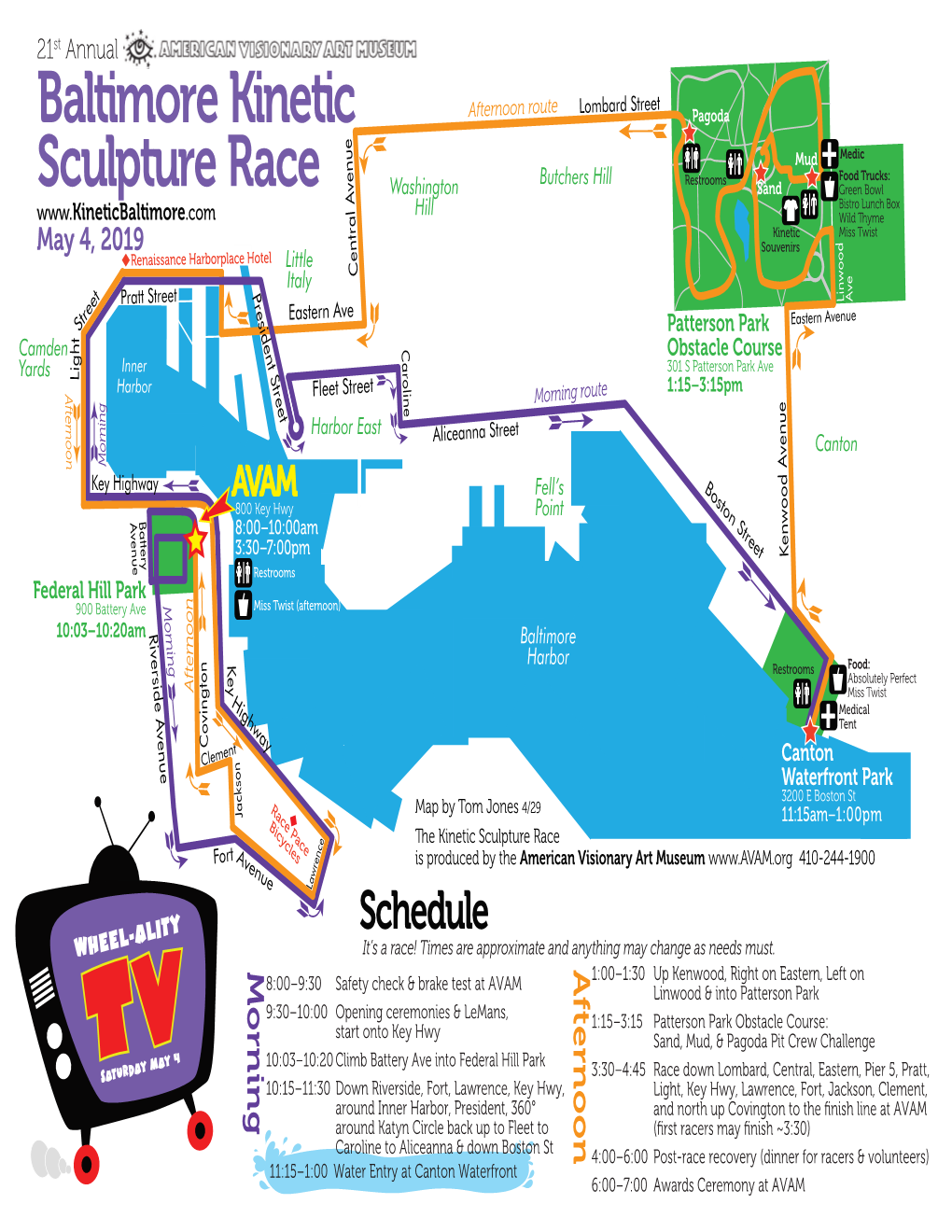 2019 Baltimore Kinetic Sculpture Race Spectators' Guide