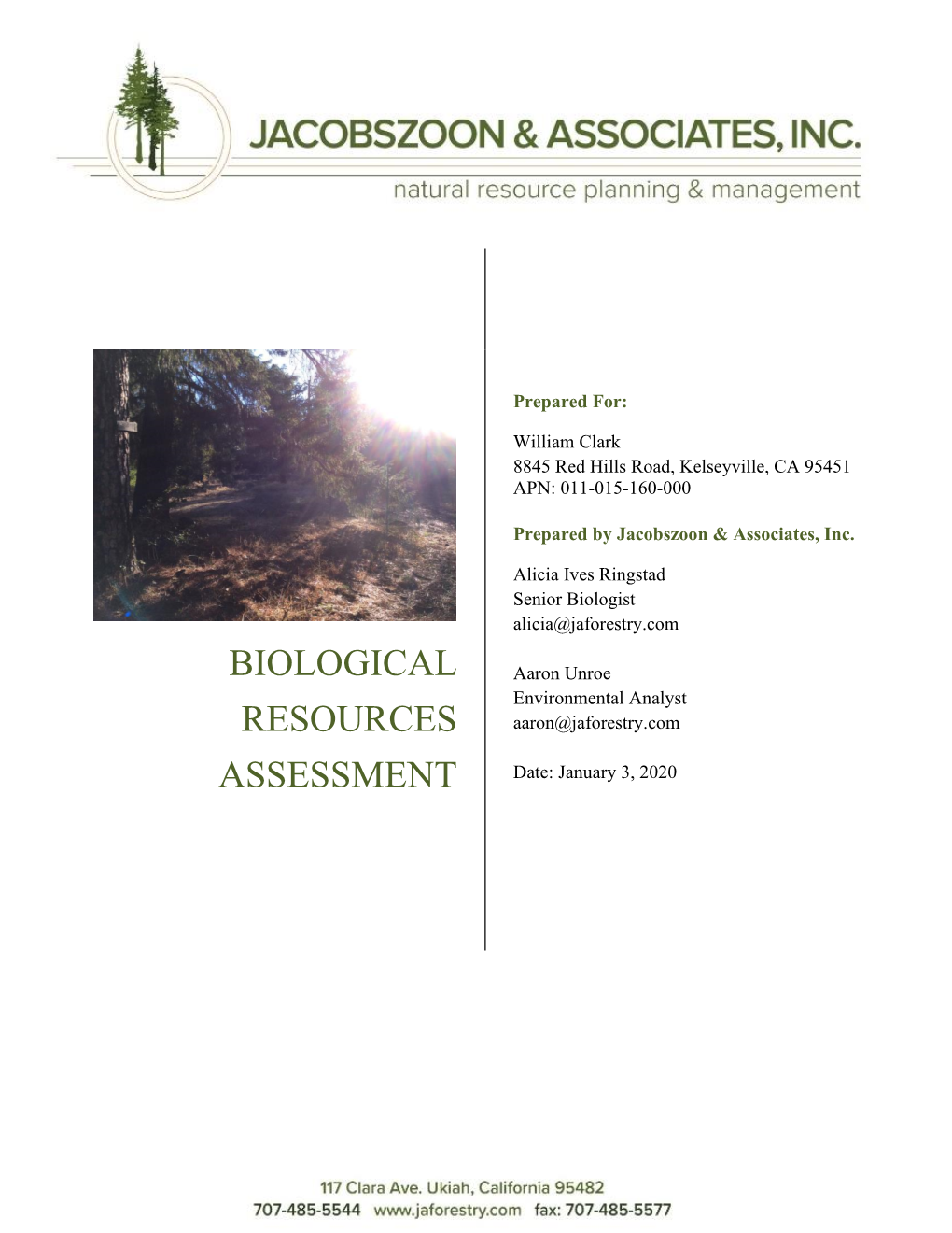 Biological Resources Assessment