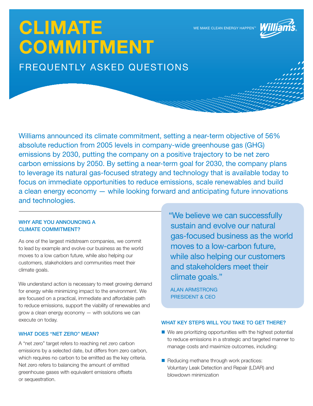 Climate Commitment Frequently Asked Questions