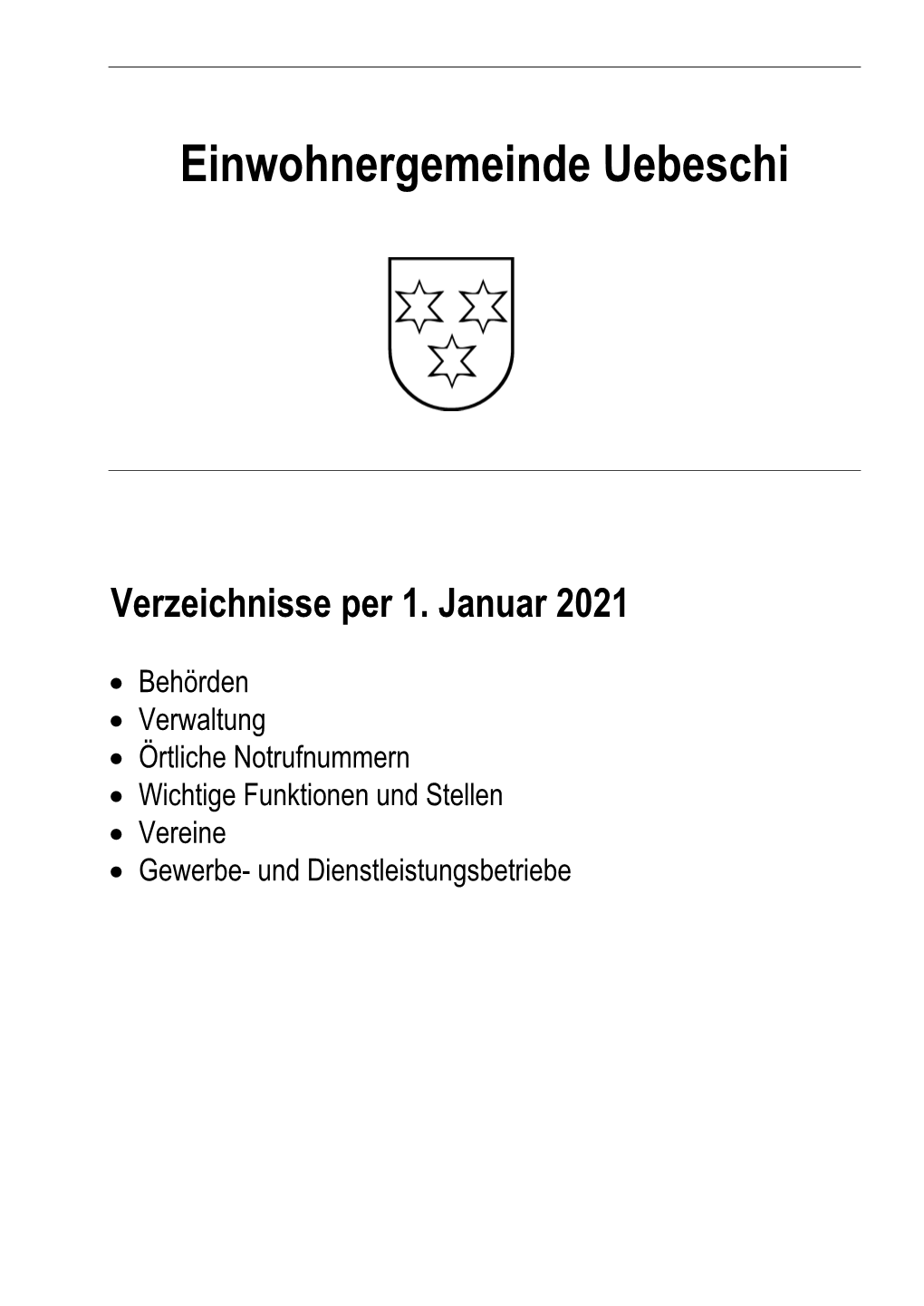 Einwohnergemeinde 3635 Uebeschi