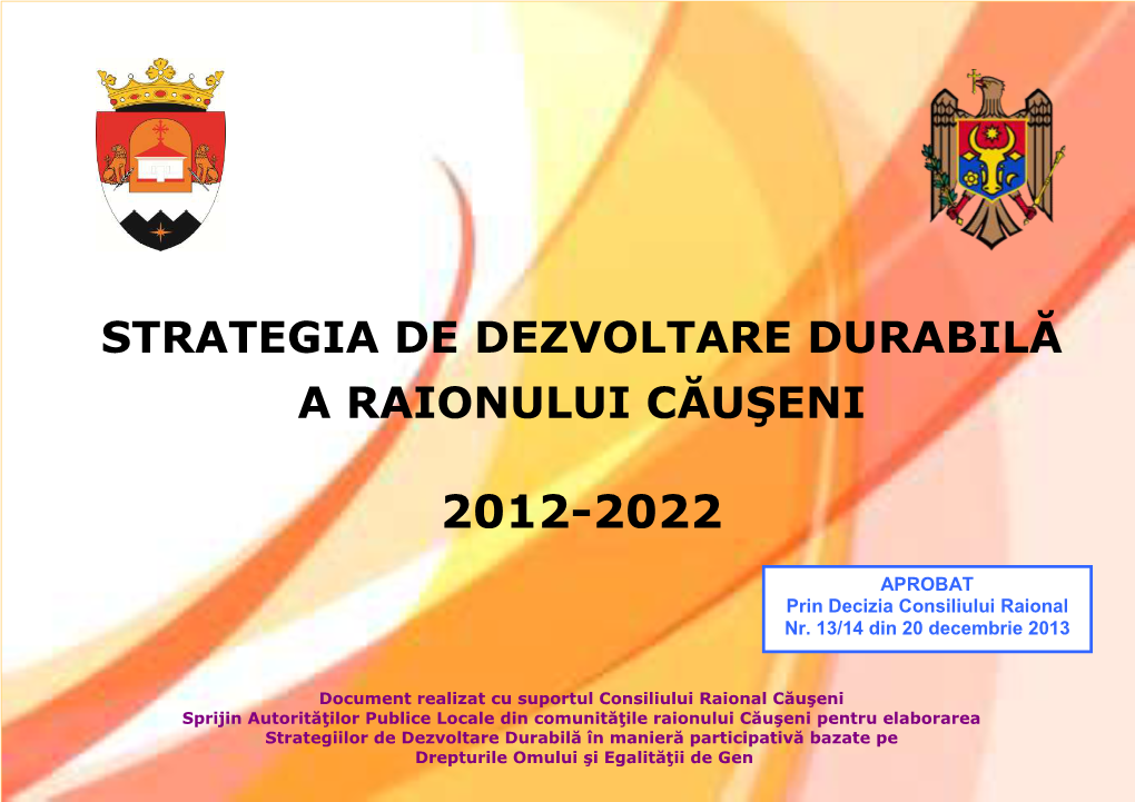 Strategia De Dezvoltare Durabilă a Raionului Căuşeni