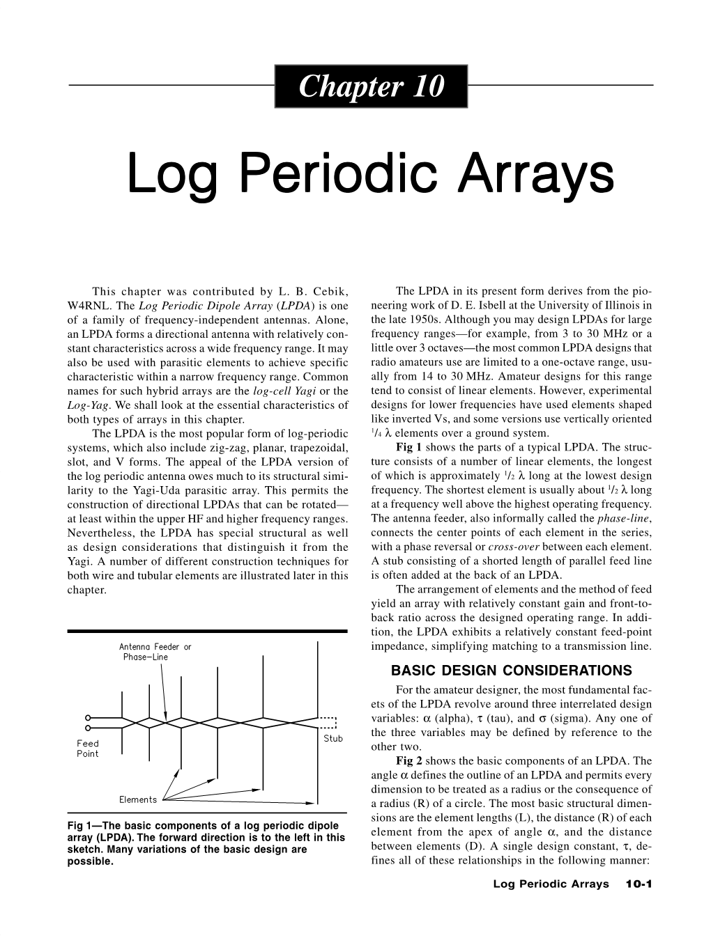 Log Periodic Arrays 10-1