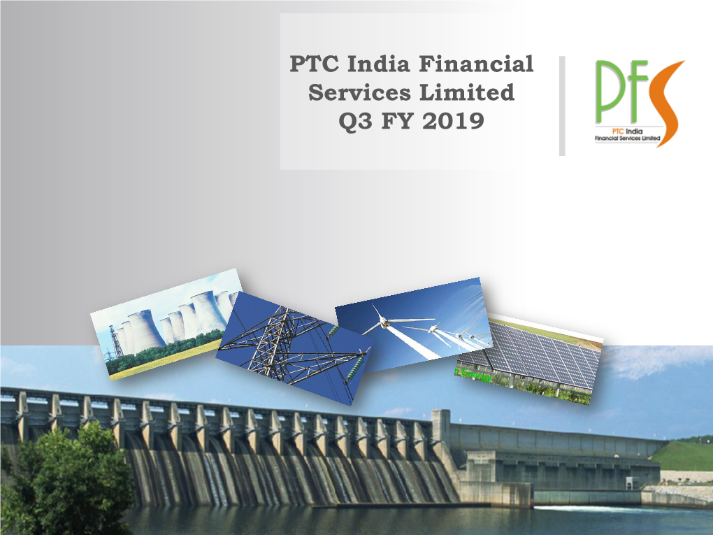 PTC India Financial Services Limited Q3 FY 2019