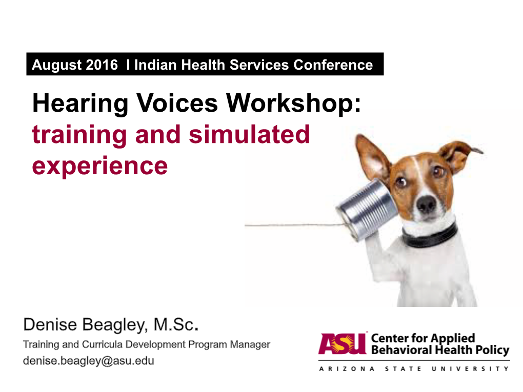 Hearing Voices Workshop