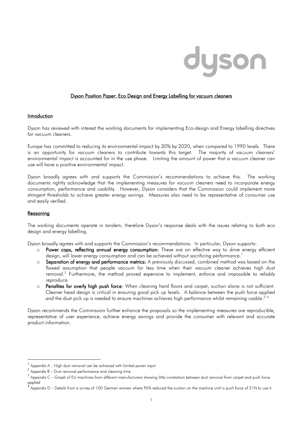 Dyson-Position-Paper-Eco-Design-And-Energy-Labelling-For-Vacuum-Cleaners.Pdf