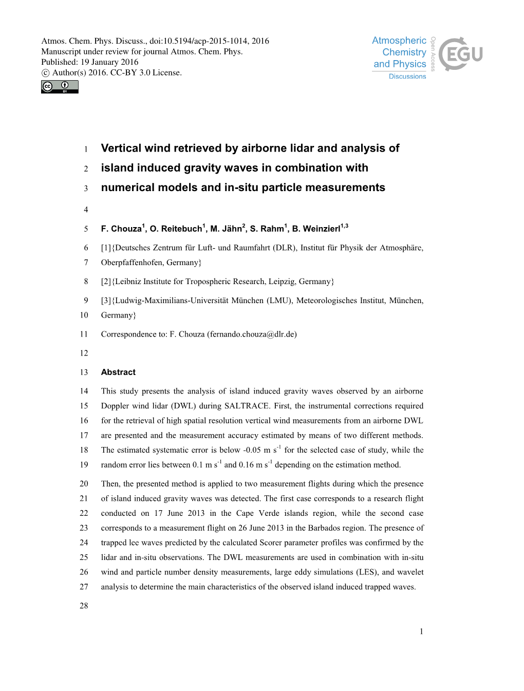 Vertical Wind Retrieved by Airborne Lidar and Analysis Of