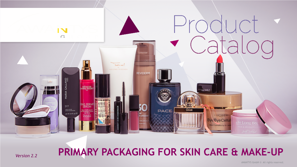 Primary Cosmetic Packaging Primary Packaging for Skin