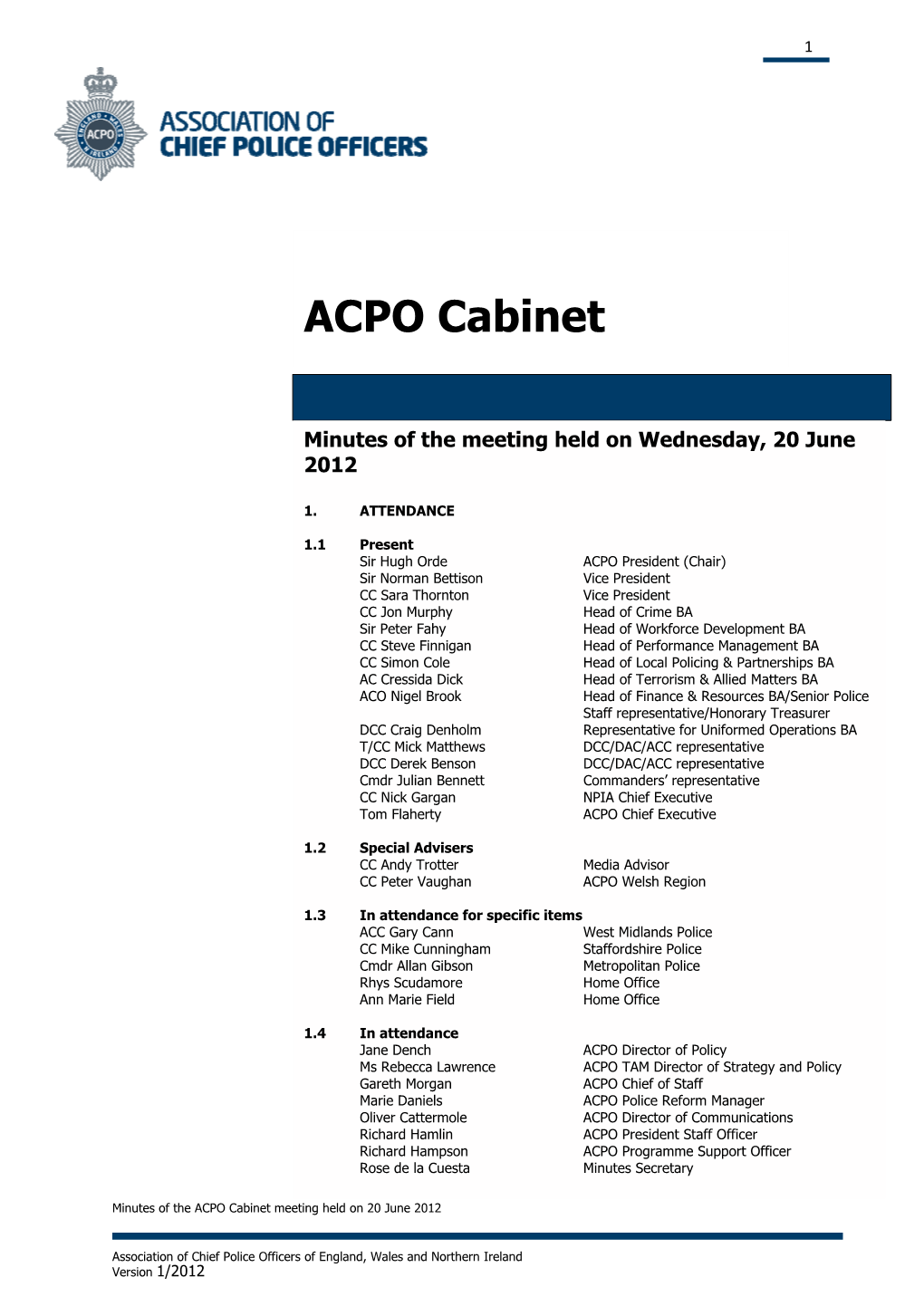 ACPO Cabinet