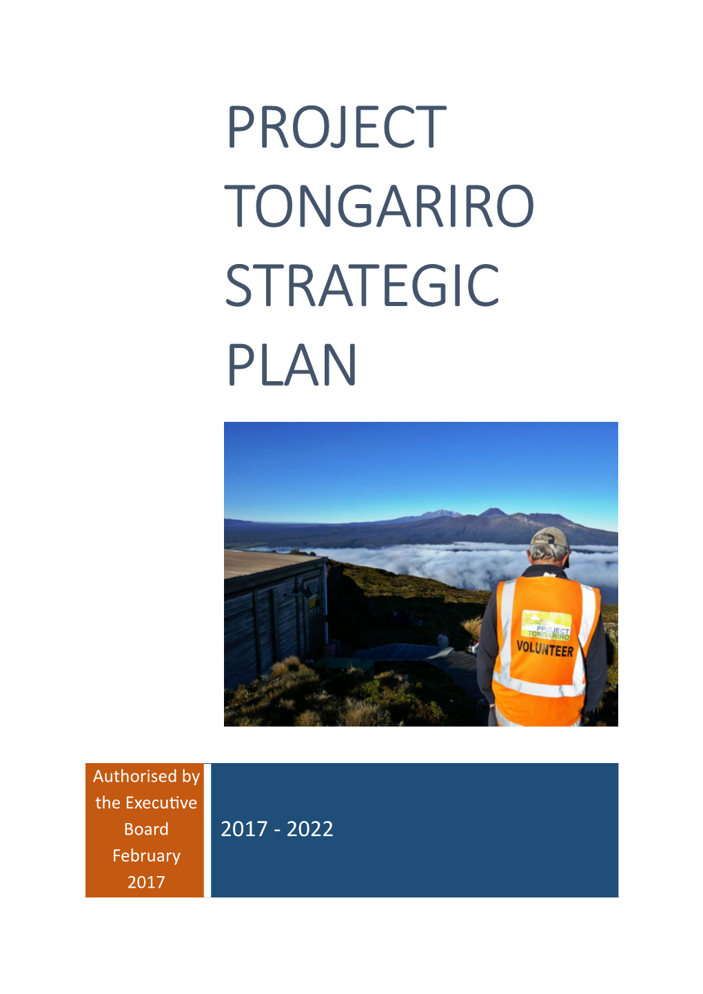 Project Tongariro Strategic Plan