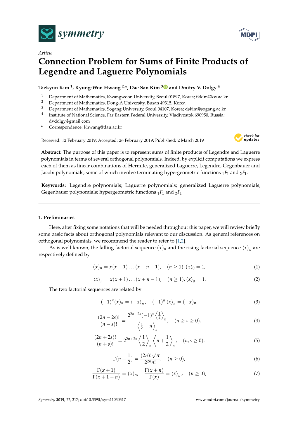 Connection Problem for Sums of Finite Products of Legendre and Laguerre Polynomials