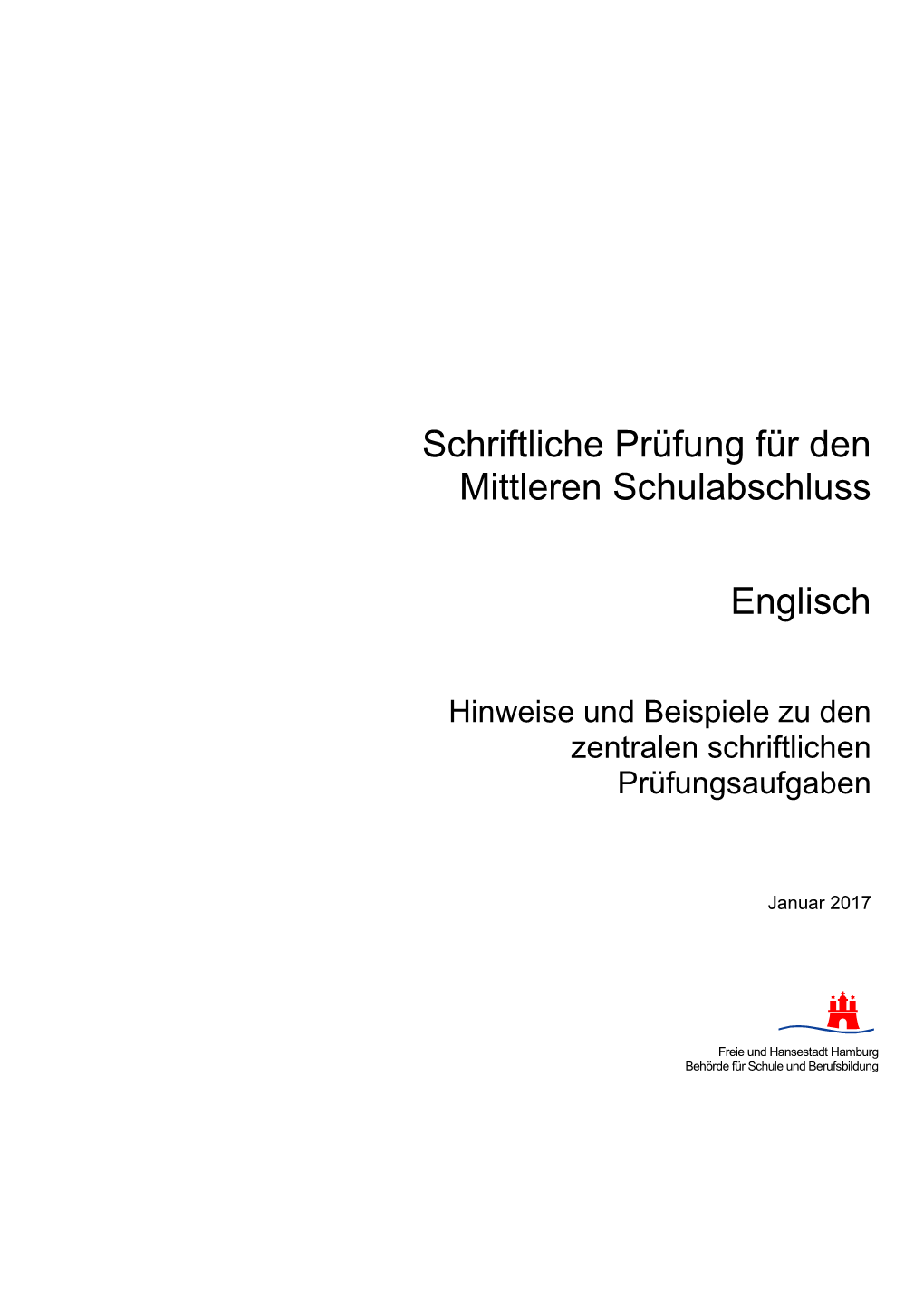 MSA-Hinweise Und Beispiele Zu Den Zentralen Schriftlichen