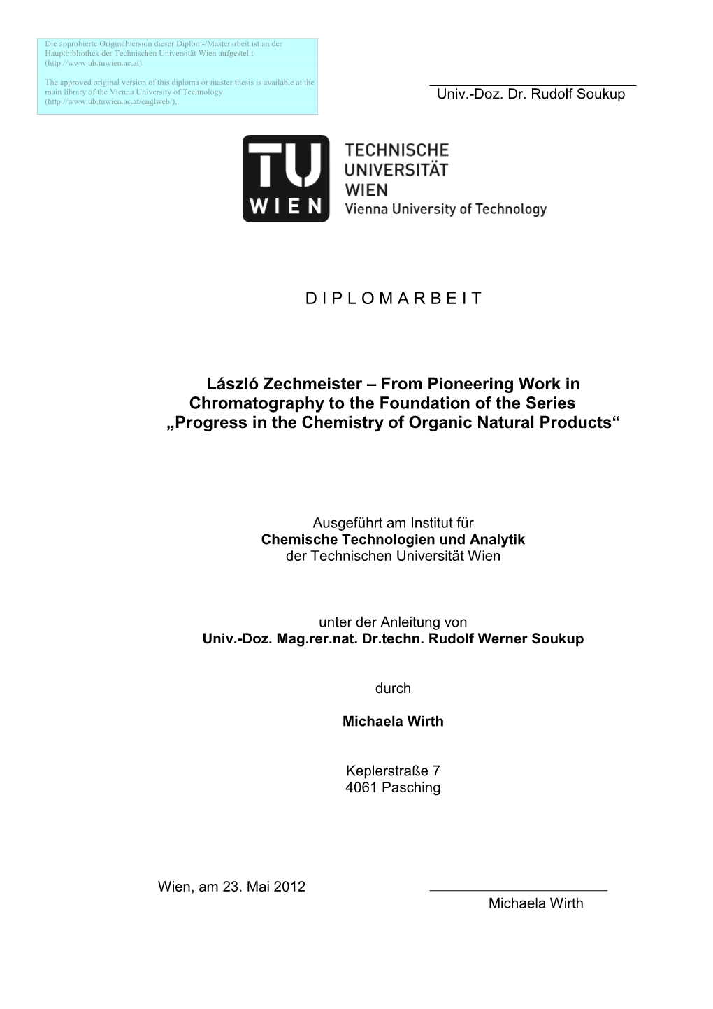 Diplomarbeit