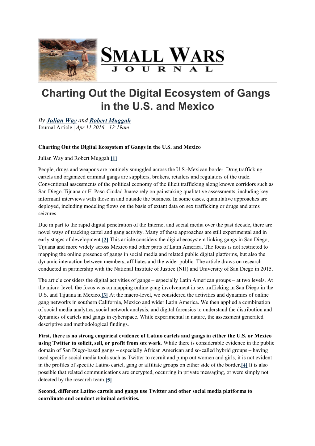 Charting out the Digital Ecosystem of Gangs in the U.S