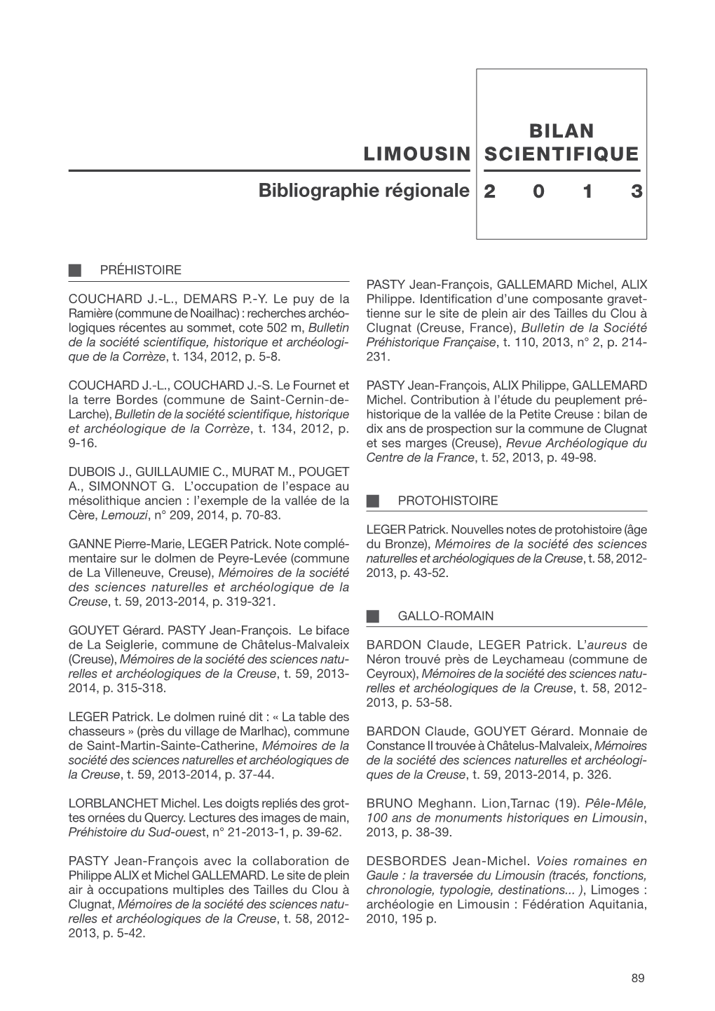 BSR 2013 Bibliographie PDF 75 KO