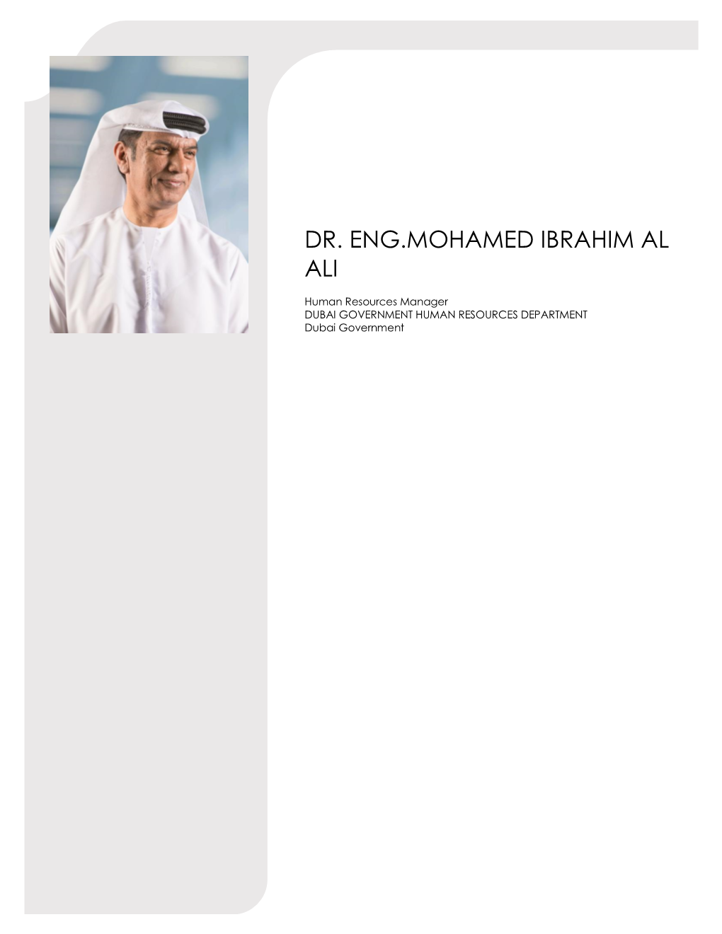 Dr. Eng.Mohamed Ibrahim Al Ali