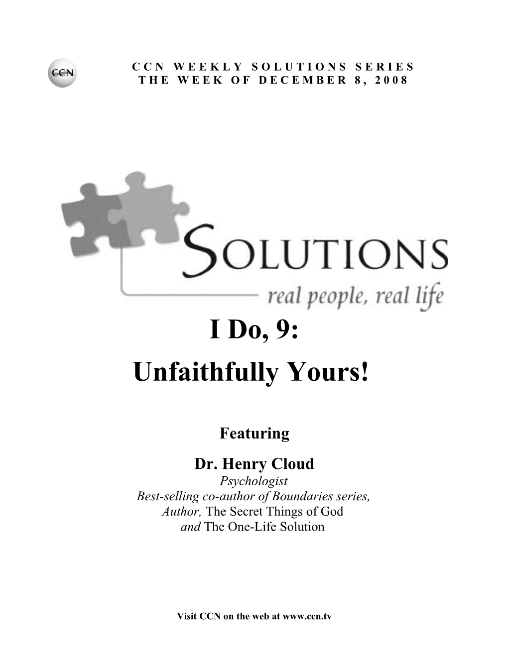 CCN Solutions: I Do, 9 Unfaithfully Yours! Page 5