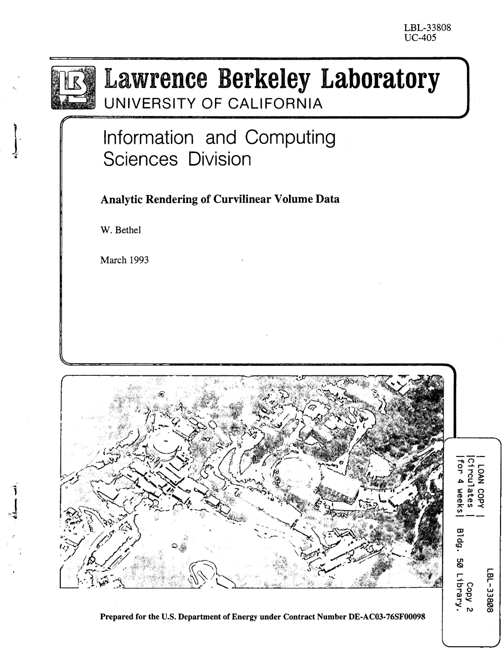 Lawrence Berkeley Laboratory UNIVERSITY of CALIFORNIA Information and Computing Sciences Division