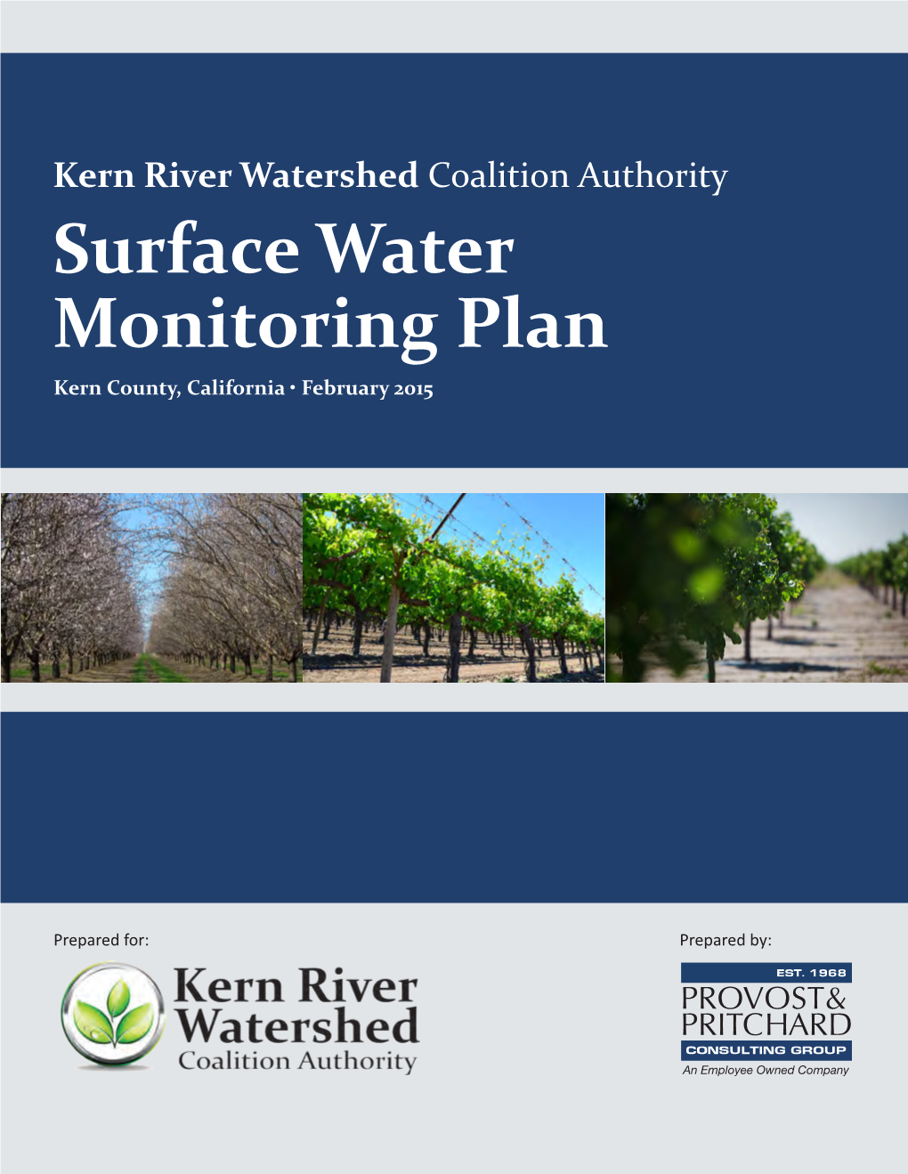 Surface Water Monitoring Plan (SWMP) As Required Under the Regional Board Order No