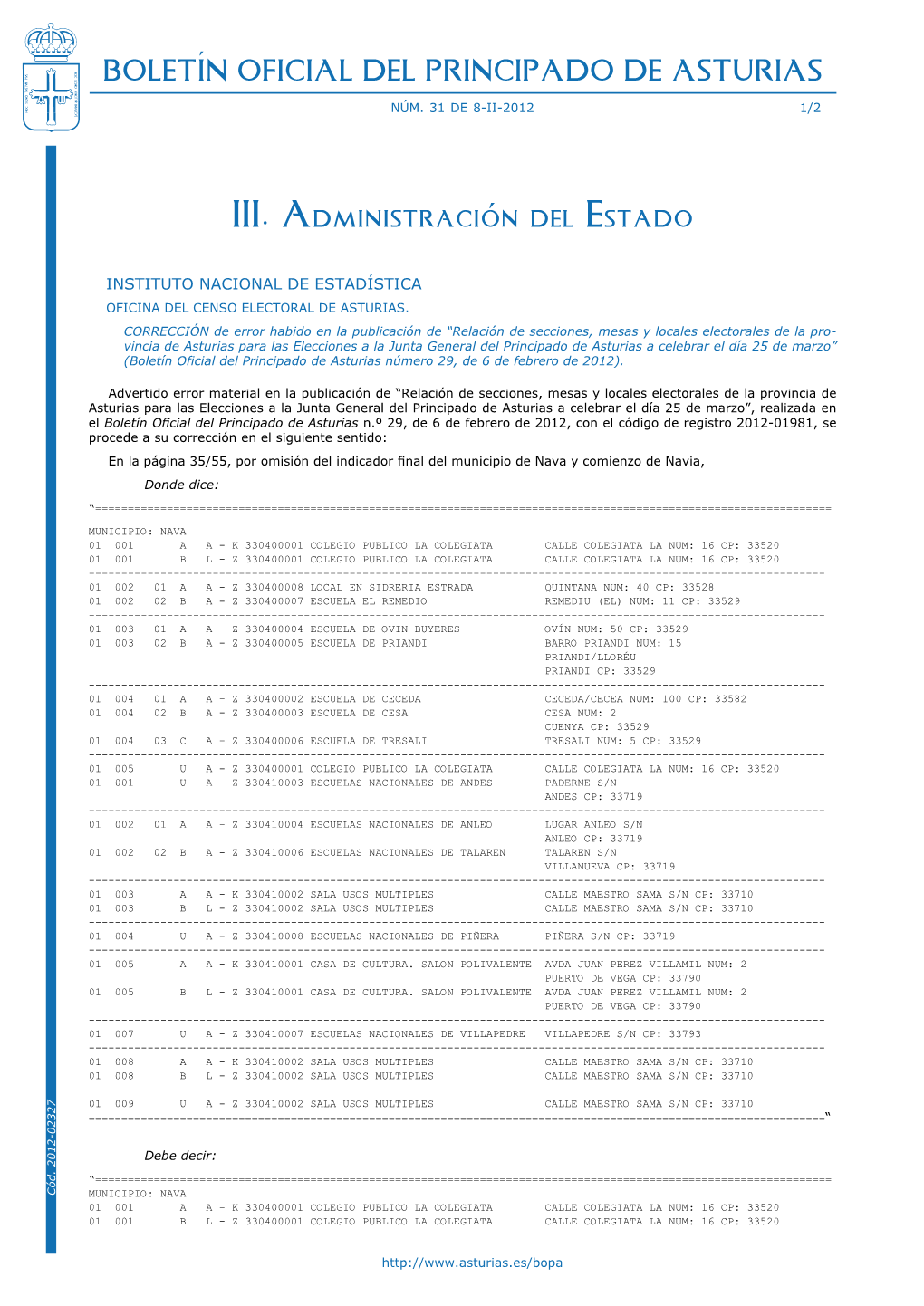 Boletín Oficial Del Principado De Asturias