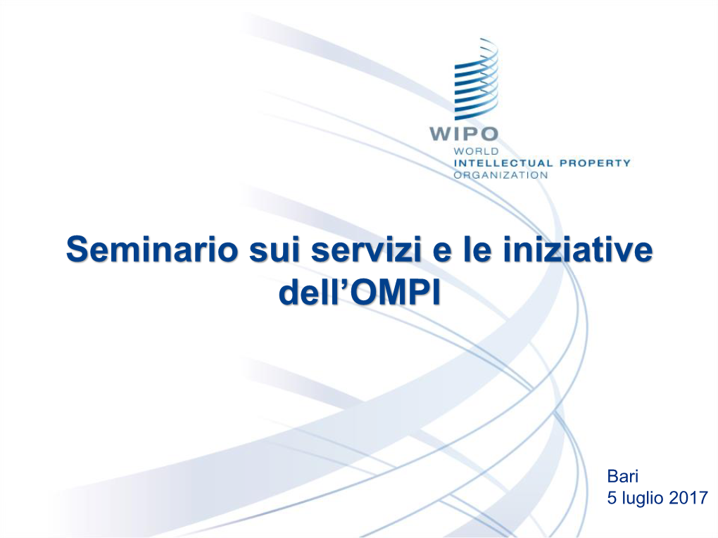 Roving Seminar on WIPO Services and Initiatives