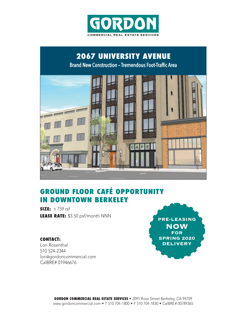 2067 UNIVERSITY AVENUE Brand New Construction – Tremendous Foot-Traffic Area