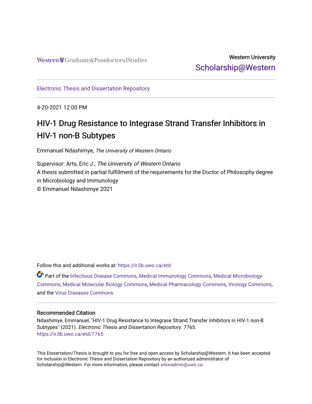 HIV-1 Drug Resistance to Integrase Strand Transfer Inhibitors in HIV-1 Non-B Subtypes