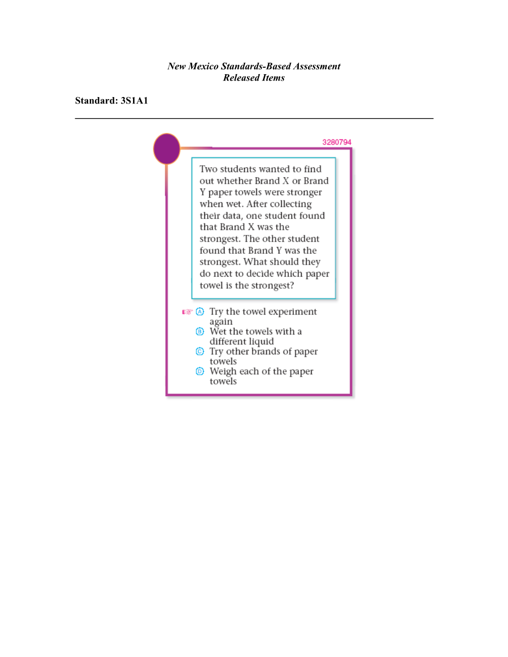 New Mexico Standards-Based Assessment