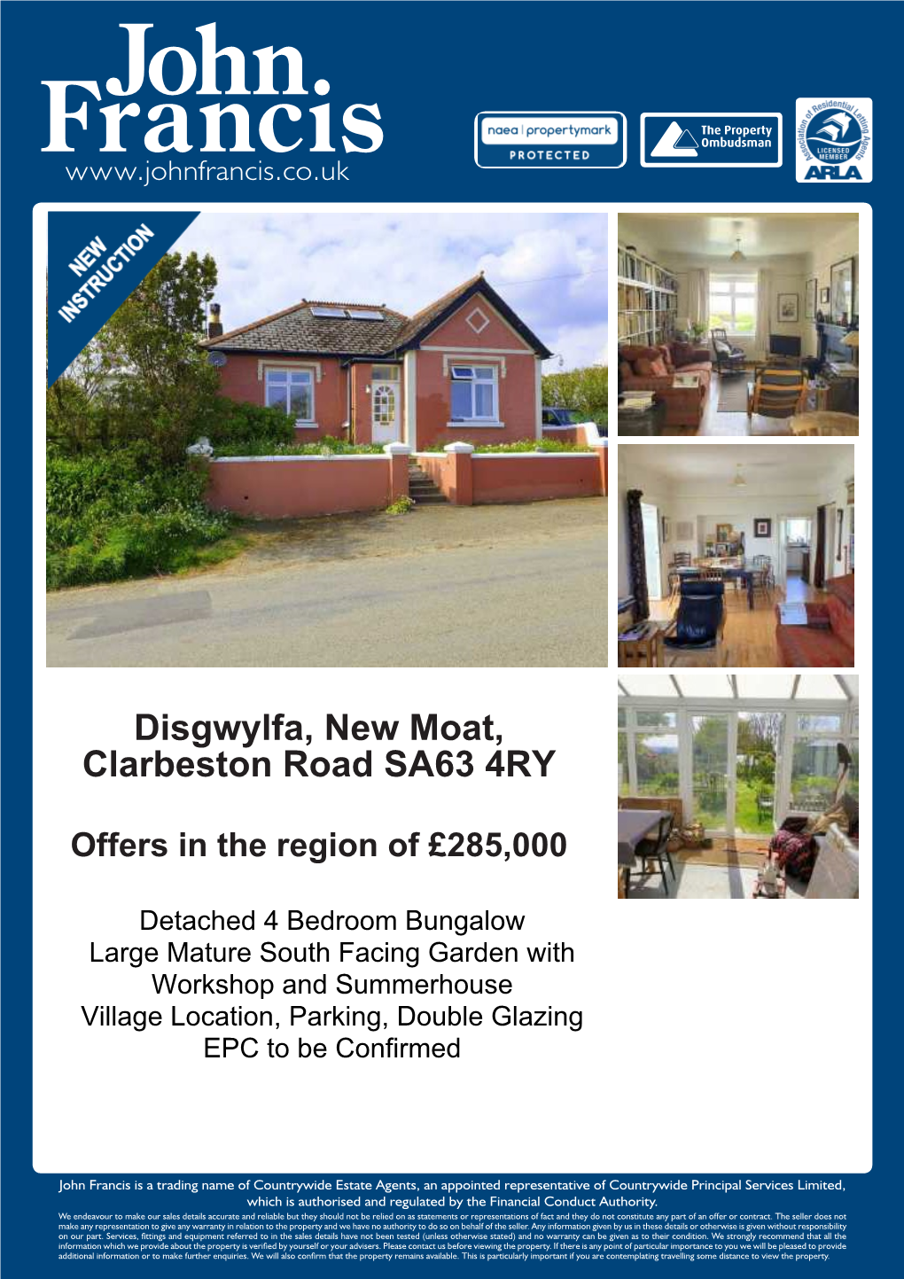 Disgwylfa, New Moat, Clarbeston Road SA63 4RY