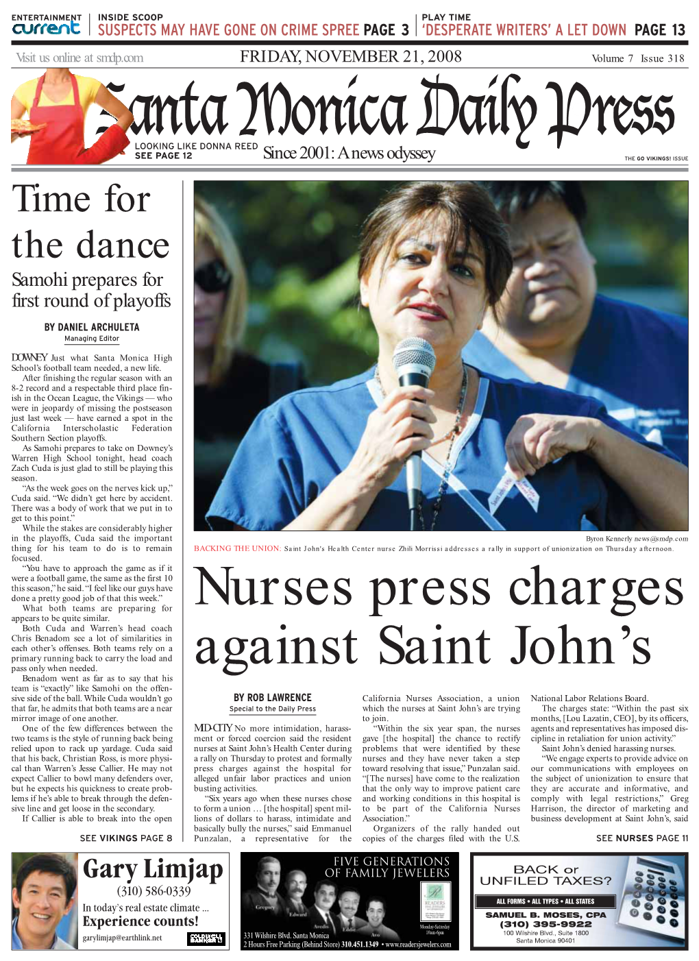 Nurses Press Charges Against Saint John's