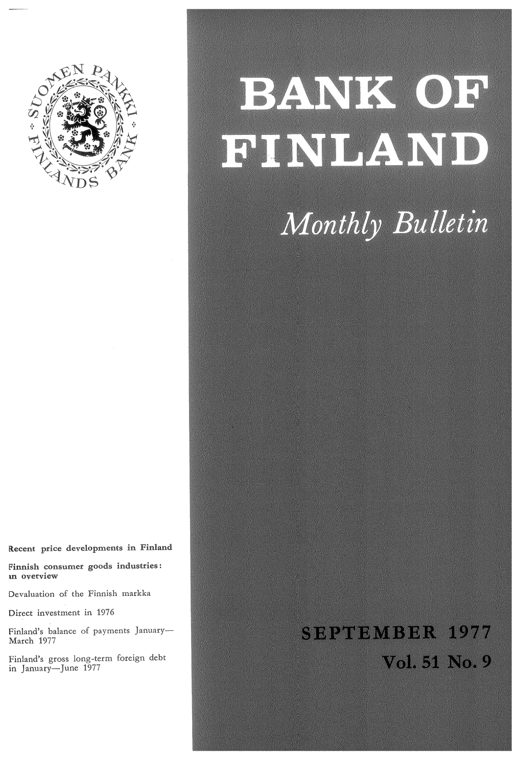 Devaluation of the Finnish Markka Direct Investment in 1976