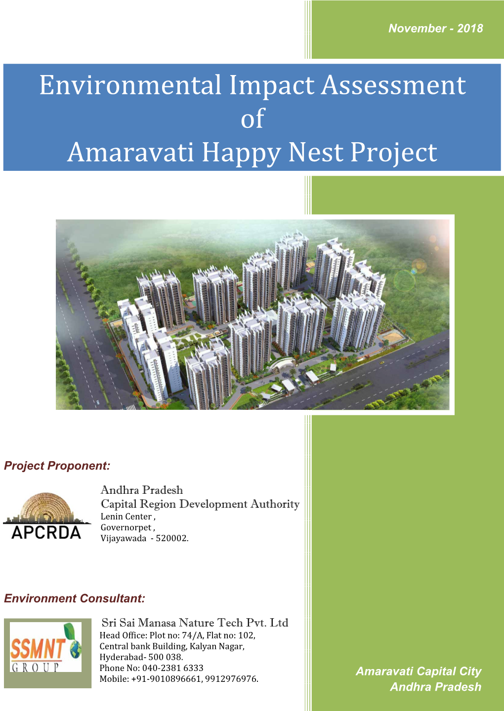 Environmental Impact Assessment of Amaravati Happy Nest Project