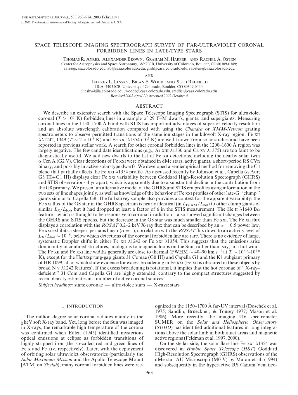 STIS Survey of Far-Ultraviolet Coronal Forbidden Lines In