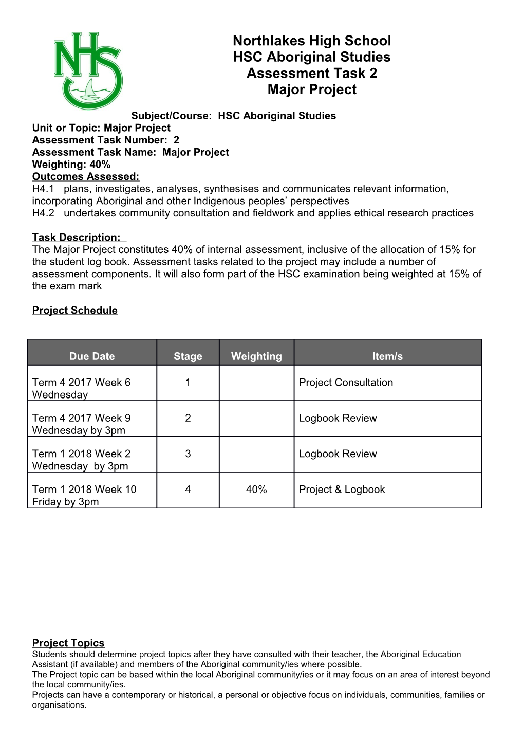 HSC Aboriginal Studies