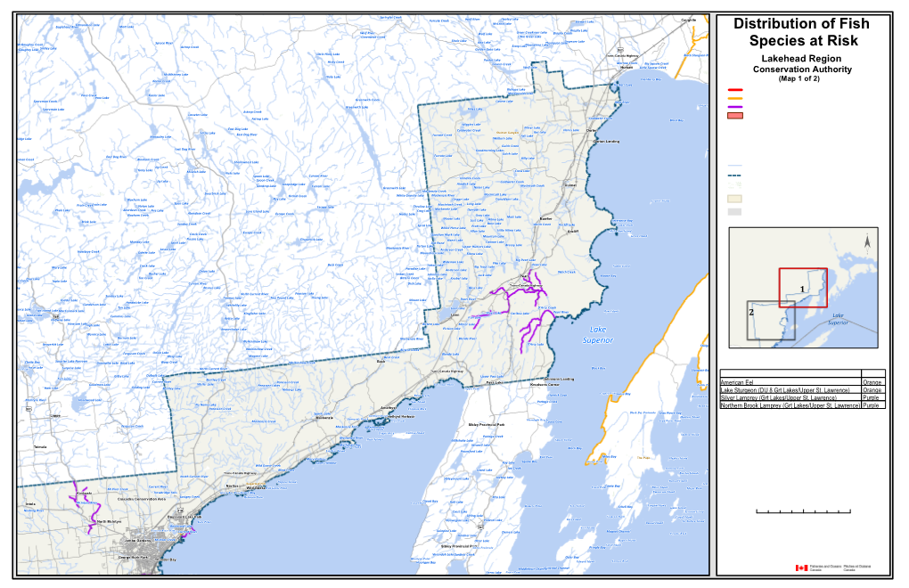 Distribution of Fish Species at Risk