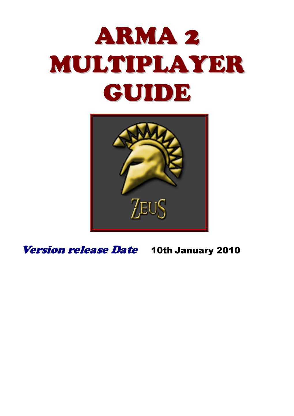 Arma2 MP Guide