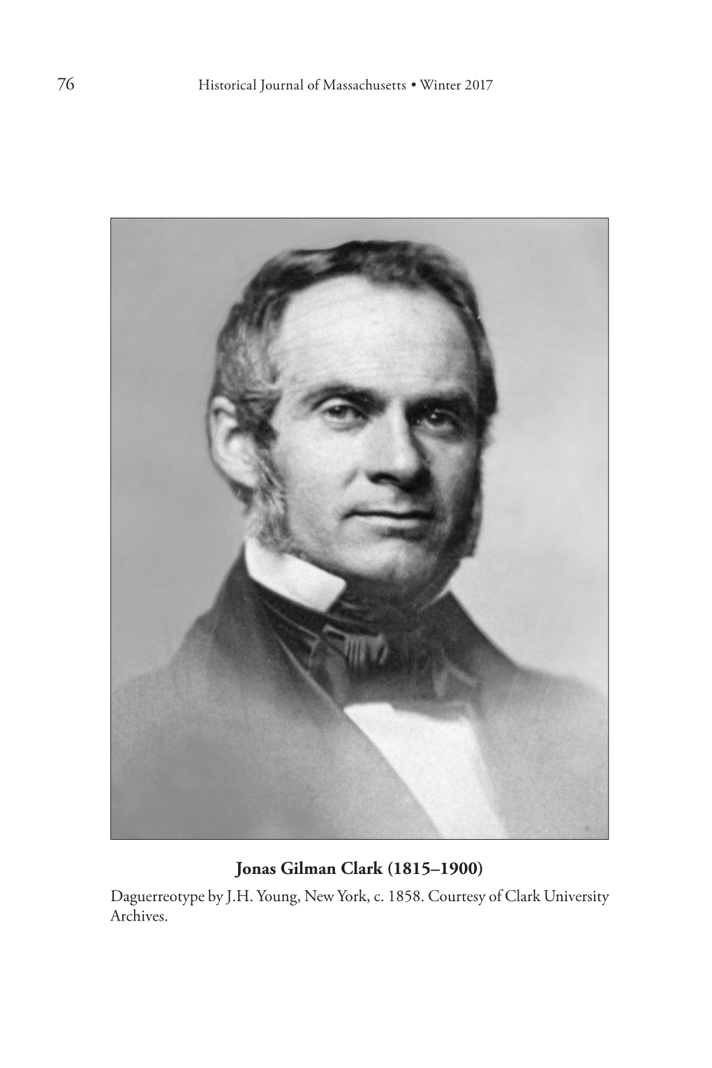 A Massachusetts Entrepreneur in Gold Rush California: Jonas Clark and the Economic Foundations of Clark University
