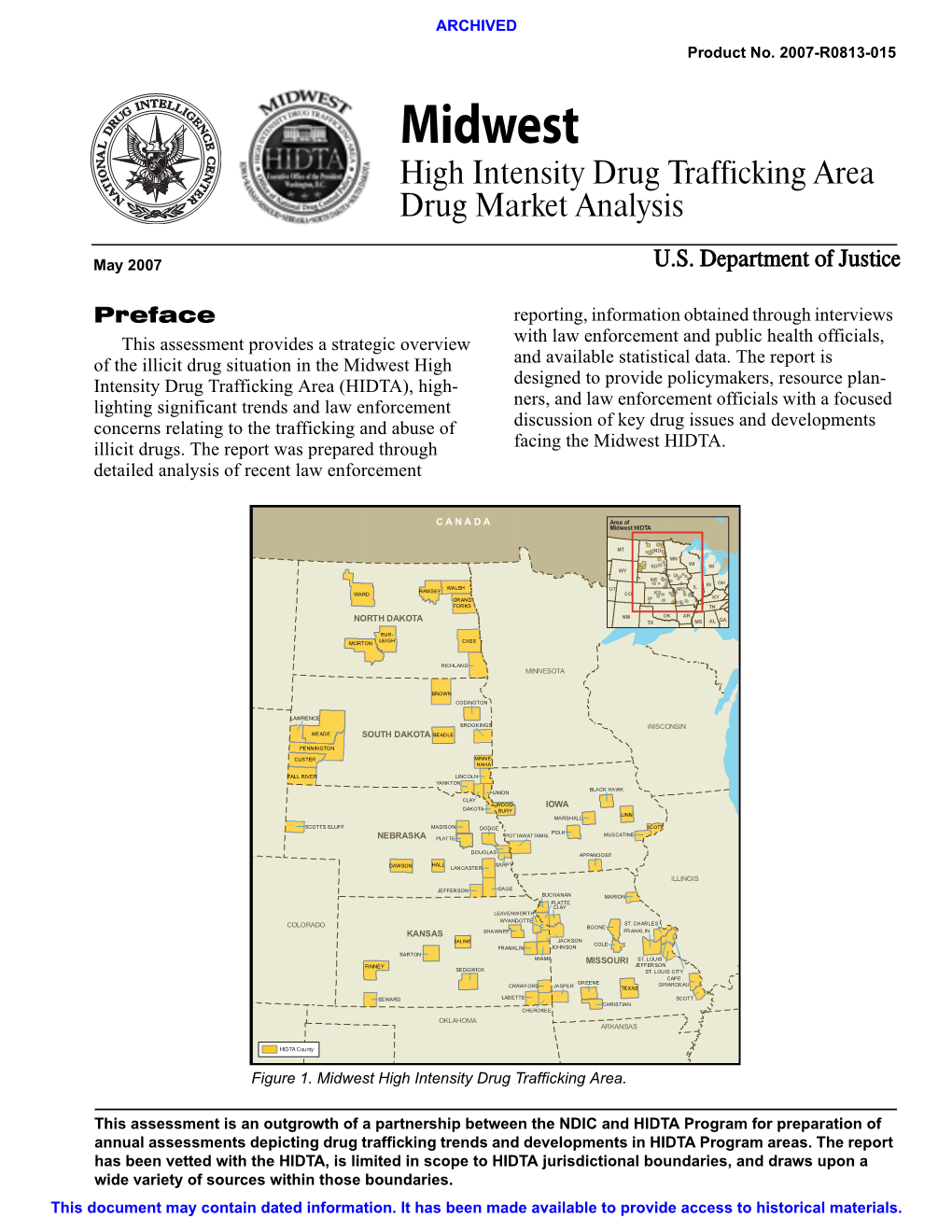 Midwest High Intensity Drug Trafficking Area Drug Market Analysis