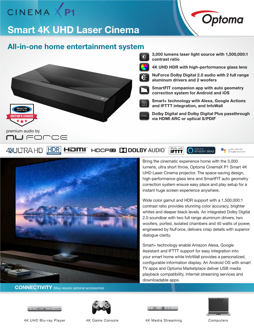 Cinemax P1 Datasheet