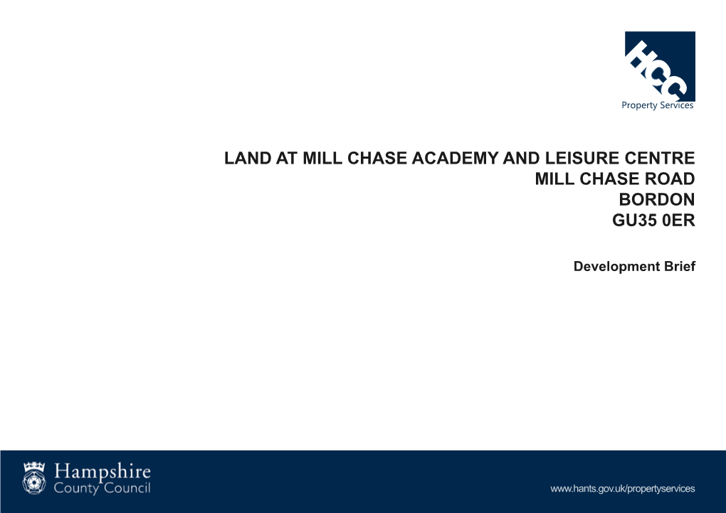 Land at MILL CHASE ACADEMY and Leisure Centre MILL CHASE ROAD BORDON GU35 0ER