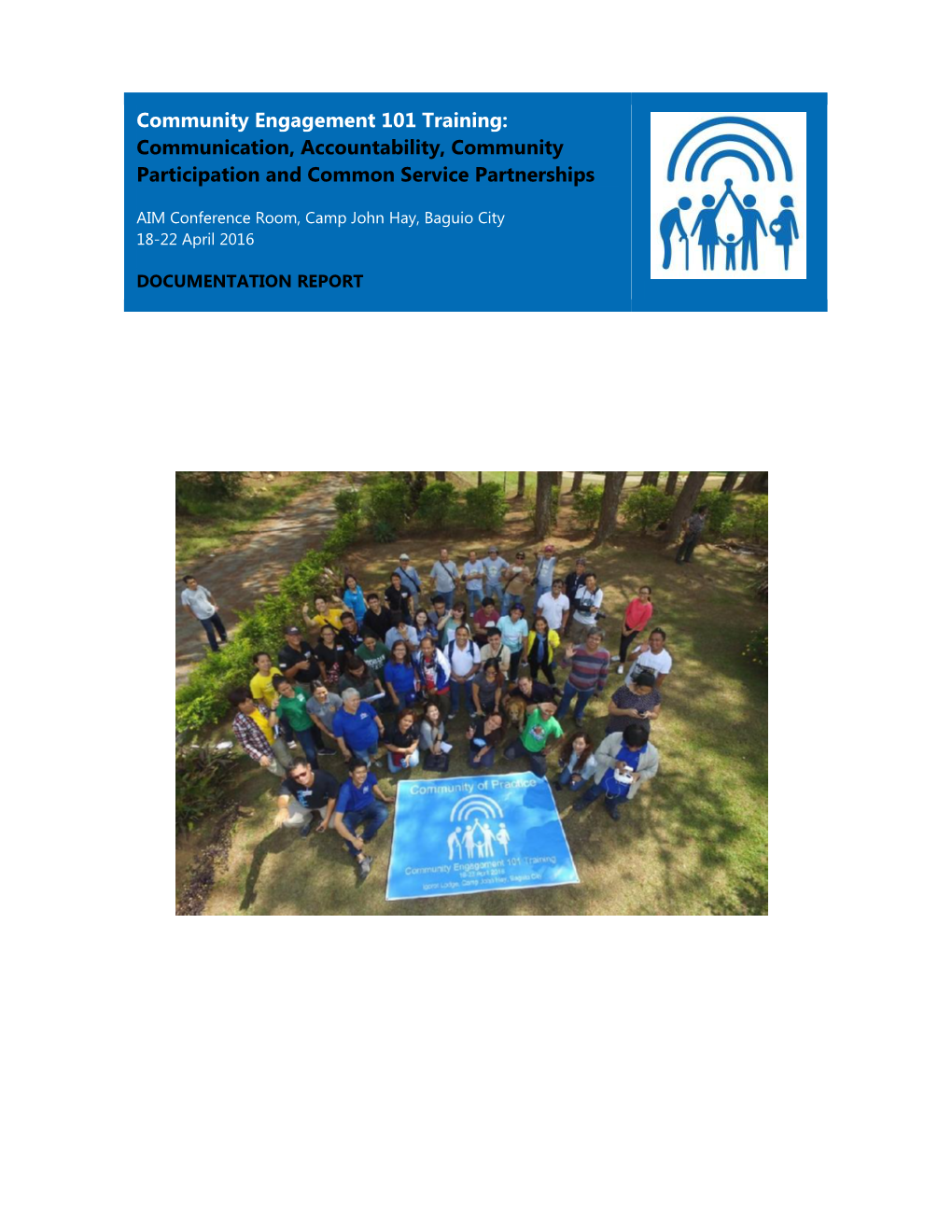 Community Engagement 101 Training: Communication, Accountability, Community Participation and Common Service Partnerships