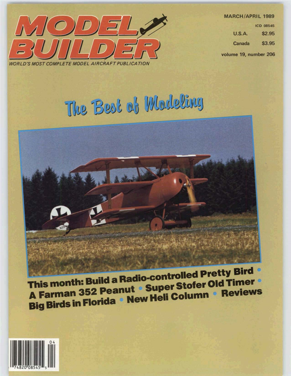 MODEL BUILDER MARCH/APRIL1989 FULL-SIZE PLAN AVAILABLE - SEE PAGE 106 37 SMYRNA ISO by GEORGE P