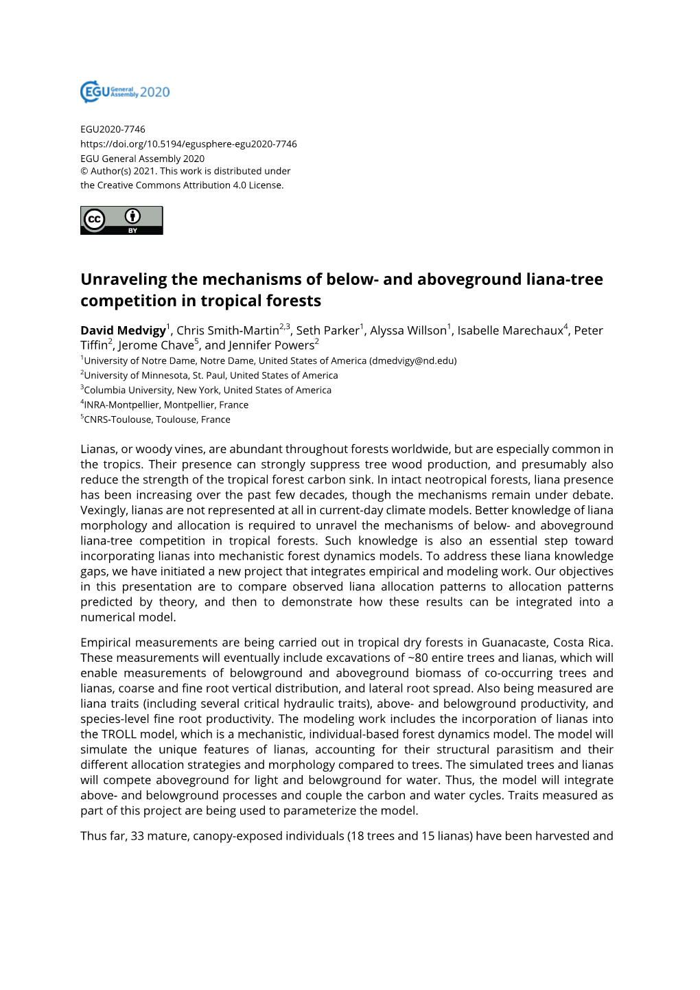 And Aboveground Liana-Tree Competition in Tropical Forests