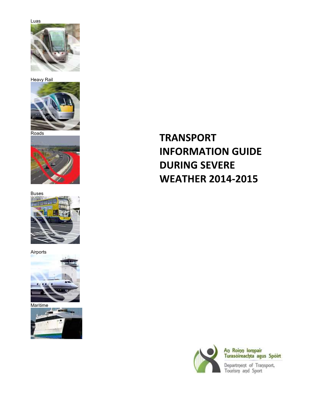 Transport Information Guide During Severe Weather 2014-2015