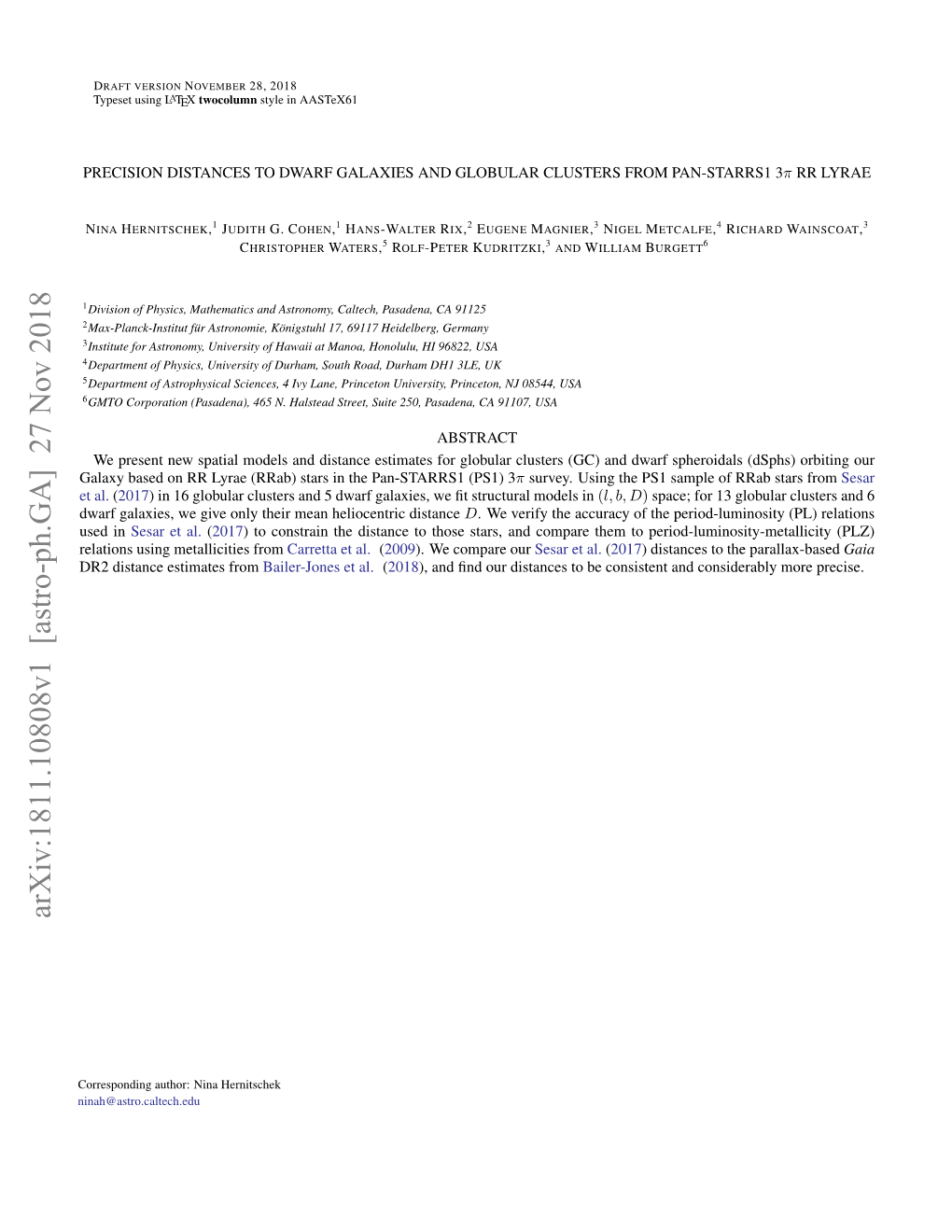 Precision Distances to Dwarf Galaxies and Globular Clusters from Pan-Starrs1 3Π Rr Lyrae