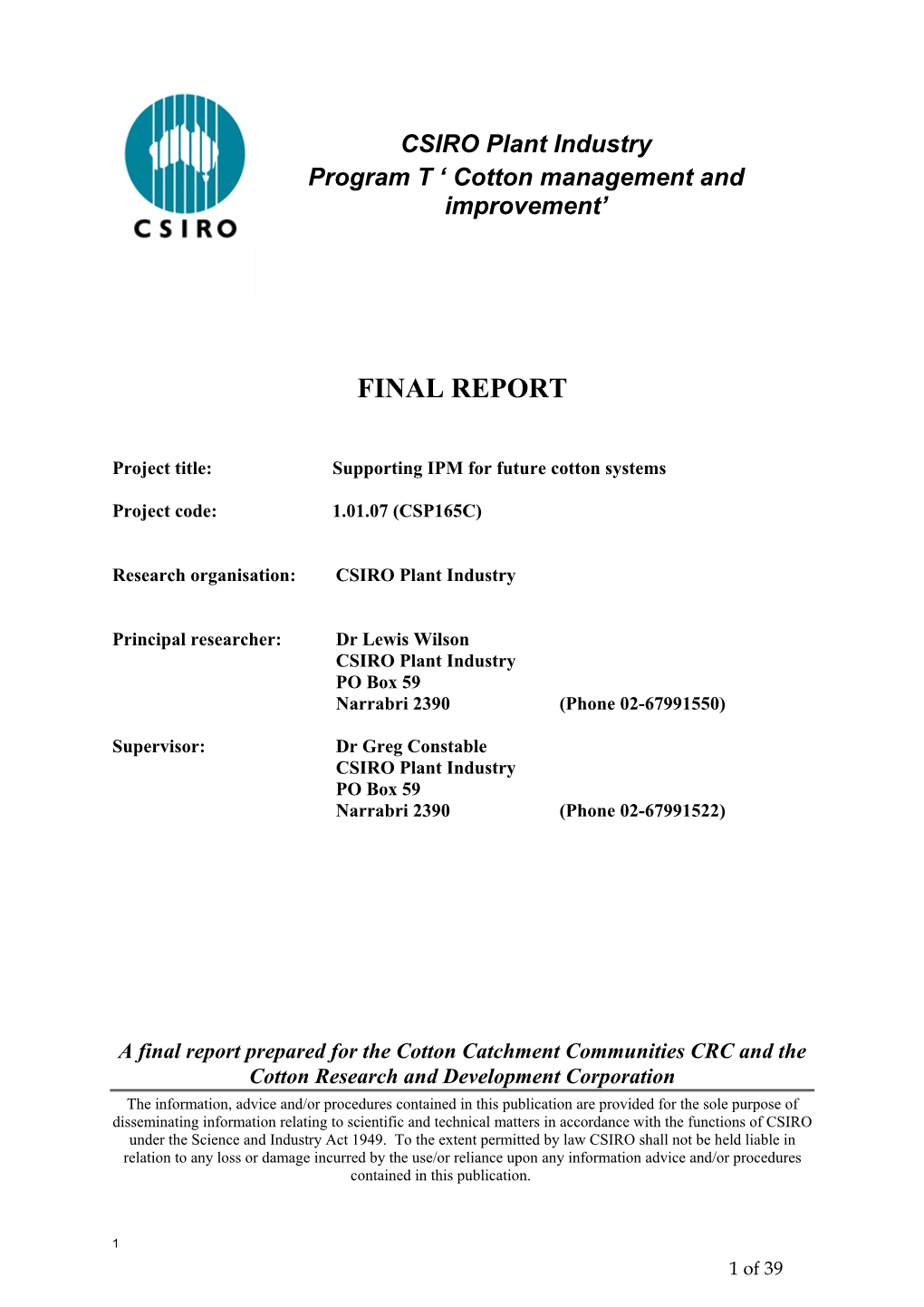 Final Report