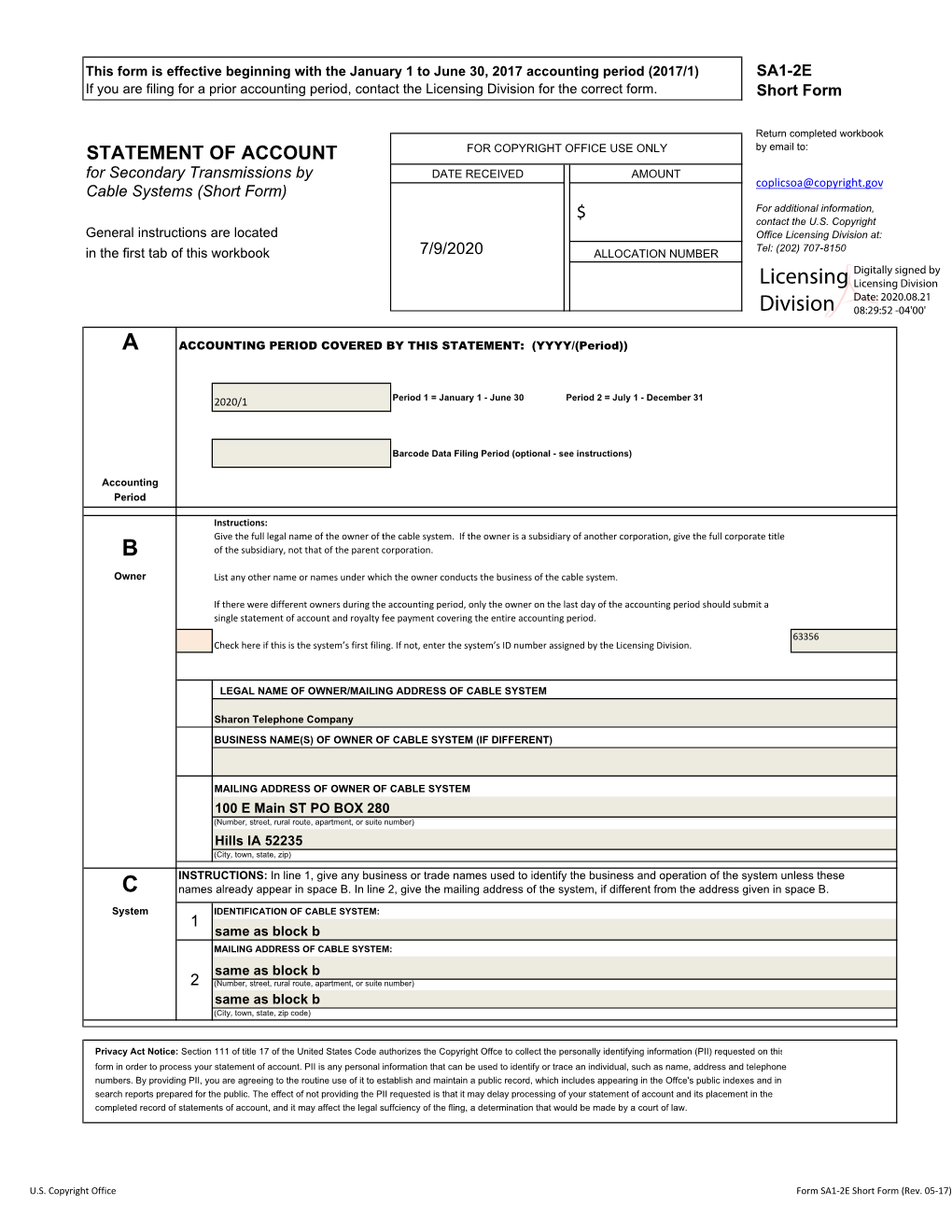 A B C Licensing Division