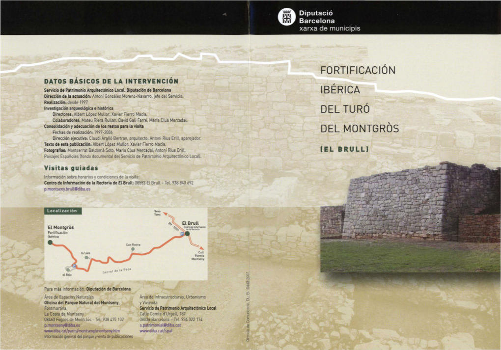 Fortificación IBÉRICA DEL TURÓ DEL MONTGROS