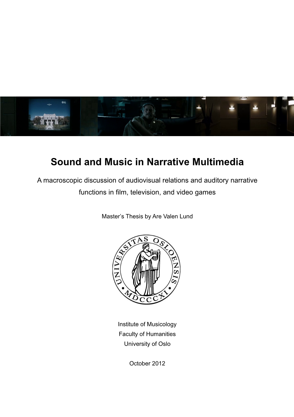 Sound and Music in Narrative Multimedia