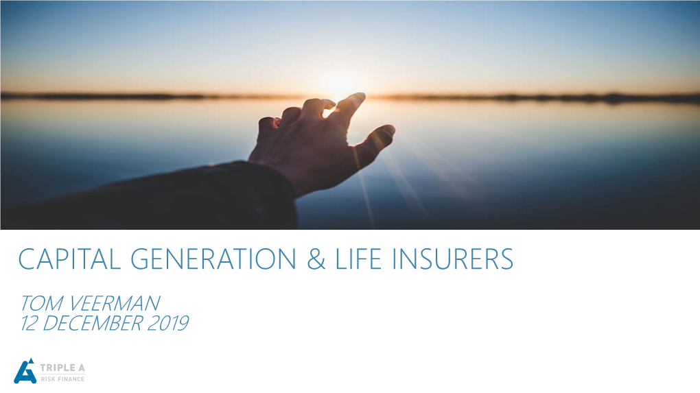 Capital Generation & Life Insurers